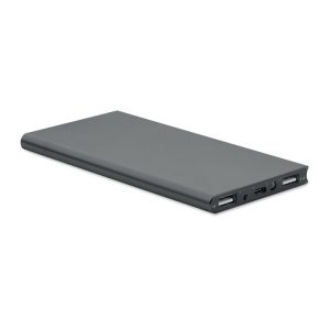 Power bank 8000 mAh, Aluminium, titan