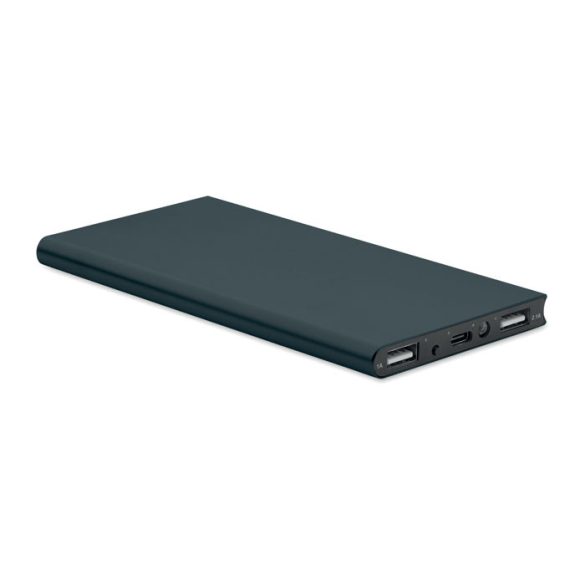 Power bank 8000 mAh, Aluminium, albastru marin francez