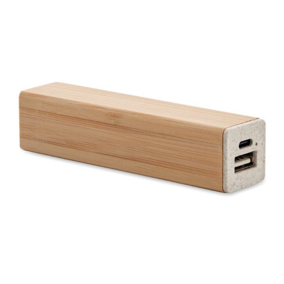 Power bank 2600 mAh, Bamboo, lemn