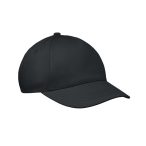 Sapca baseball copii 5 panele, Cotton, negru