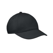 Sapca baseball copii 5 panele, Cotton, negru