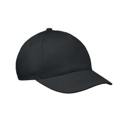 Sapca baseball copii 5 panele, Cotton, negru