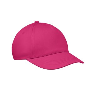 Sapca baseball copii 5 panele, Cotton, fucsia