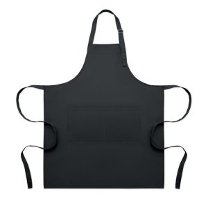Sort de bucatarie reglabil, Polyester/Cotton, negru