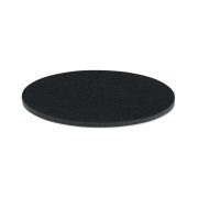 Coaster rotund RPET, RPET, negru