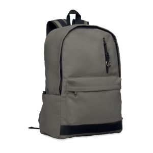 Rucsac pentru laptop 15 inch, Recycled cotton, gri piatra