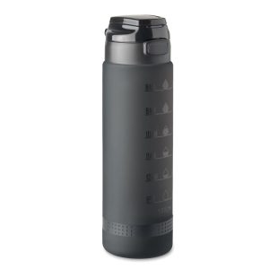 Sticla de apa sport RPET 1L, RPET, negru