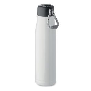 Sticla cu perete dublu 500 ml, Stainless steel, alb