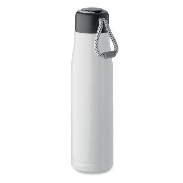 Sticla cu perete dublu 500 ml, Stainless steel, alb