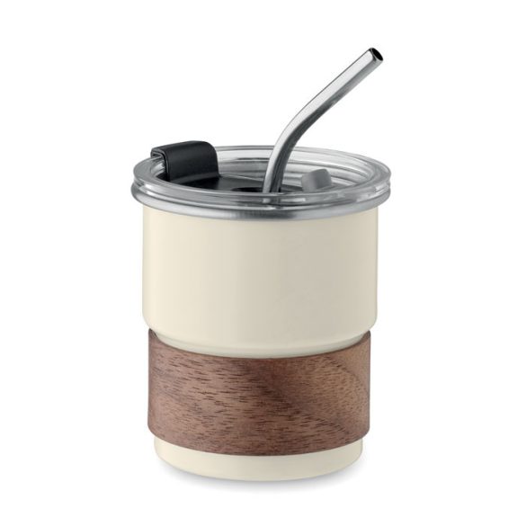 Pahar cu un singur perete 260 m, Stainless steel, bej