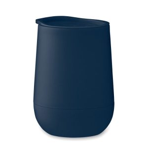 Pahar termo cu perete dublu din, Polypropylene PP, albastru marin francez