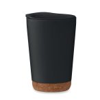 Pahar tumbler cu perete dublu 3, Polypropylene PP, negru