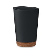 Pahar tumbler cu perete dublu 3, Polypropylene PP, negru