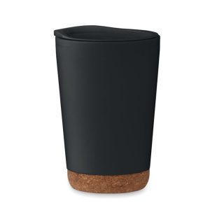 Pahar tumbler cu perete dublu 3, Polypropylene PP, negru