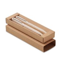 Set pixuri din paie de grau/ABS, Plastic, bej