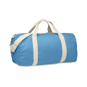 Geanta duffle reciclata 320 gr/, Recycled cotton, turcoaz