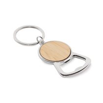 Breloc din aluminiu reciclat, Bamboo, lemn
