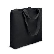 Geanta de plaja canvas 320 gr/m, Recycled cotton, negru