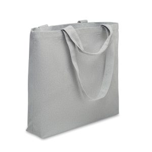 Geanta de plaja canvas 320 gr/m, Recycled cotton, gri