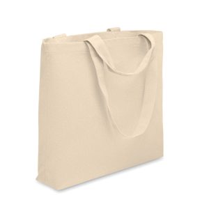 Geanta de plaja canvas 320 gr/m, Recycled cotton, bej