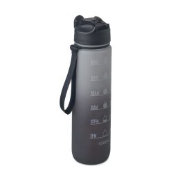 Sticla de apa sport RPET 1L, RPET, negru