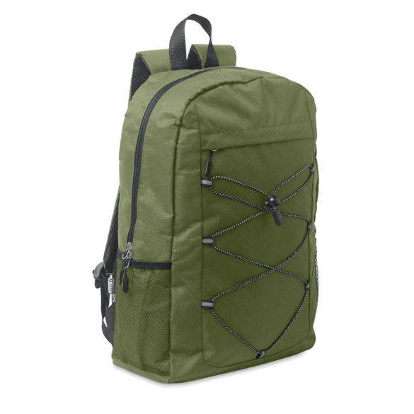 Rucsac din poliester 600D RPET, RPET, Verde militar