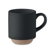 Cana ceramica stivuibila 170 ml, Ceramics, negru