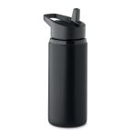 Sticla cu perete simplu 500 ml, Stainless steel, negru
