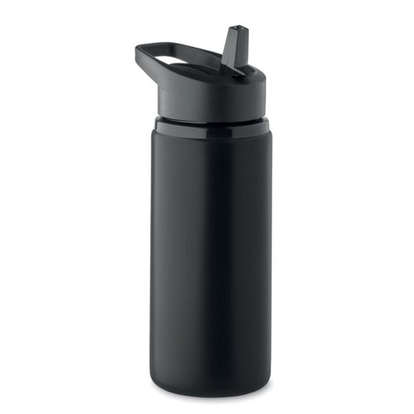 Sticla cu perete simplu 500 ml, Stainless steel, negru