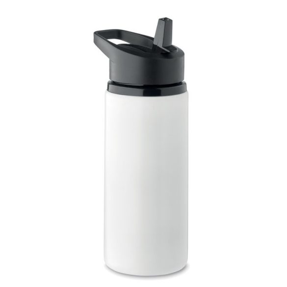 Sticla cu perete simplu 500 ml, Stainless steel, alb