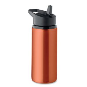 Sticla cu perete simplu 500 ml, Stainless steel, portocaliu