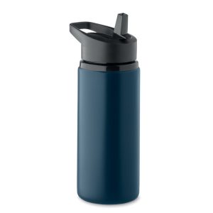 Sticla cu perete simplu 500 ml, Stainless steel, albastru marin francez