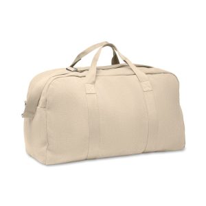 Geanta de voiaj Duffle 450 gr/m, Recycled cotton, bej