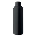 Sticla cu perete simplu 750 ml, Stainless steel, negru