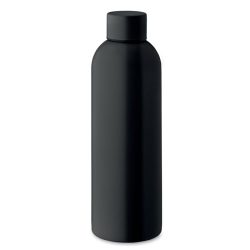 Sticla cu perete simplu 750 ml, Stainless steel, negru