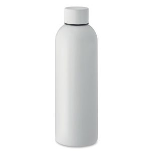 Sticla cu perete simplu 750 ml, Stainless steel, alb