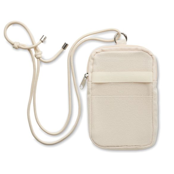 Geanta cross body pentru smartp, Recycled cotton, bej