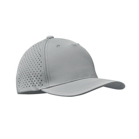 Sapca de baseball cu 5 panele, Polyester, gri