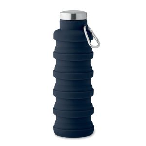 Sticla pliabila 500ml, Silicone, albastru marin francez