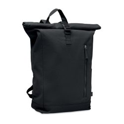 Rucsac Rolltop 390 gr/m², Recycled cotton, negru