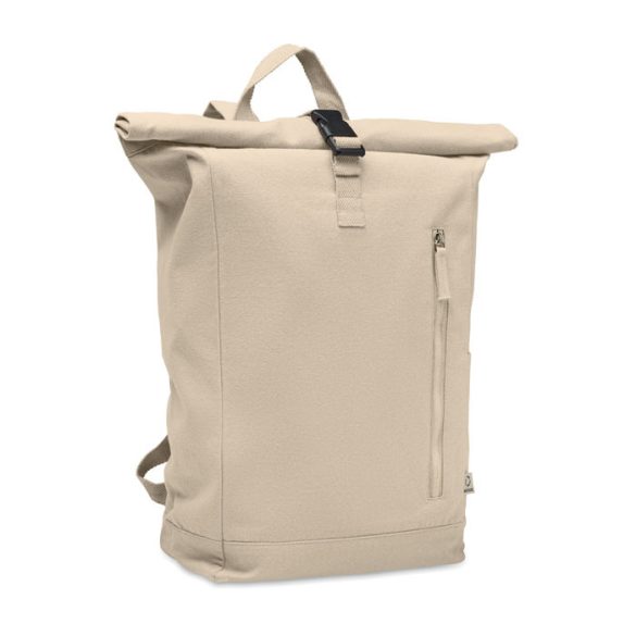 Rucsac Rolltop 390 gr/m², Recycled cotton, bej