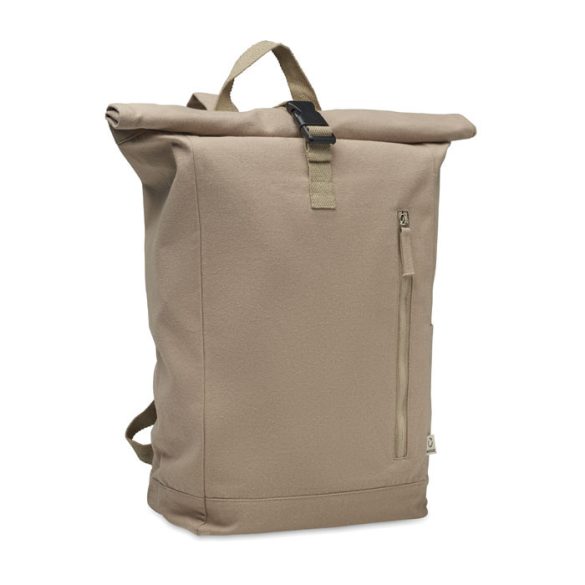 Rucsac Rolltop 390 gr/m², Recycled cotton, kaki