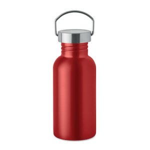 Sticla cu perete simplu 500 ml, Stainless steel, rosu