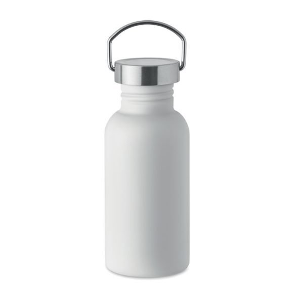 Sticla cu perete simplu 500 ml, Stainless steel, alb