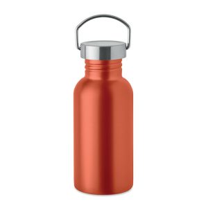 Sticla cu perete simplu 500 ml, Stainless steel, portocaliu