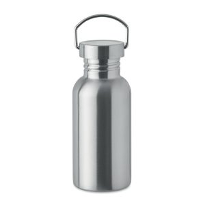 Sticla cu perete simplu 500 ml, Stainless steel, argint mat