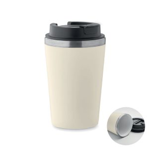 Pahar cu interior ceramic 350 m, Polypropylene PP, bej
