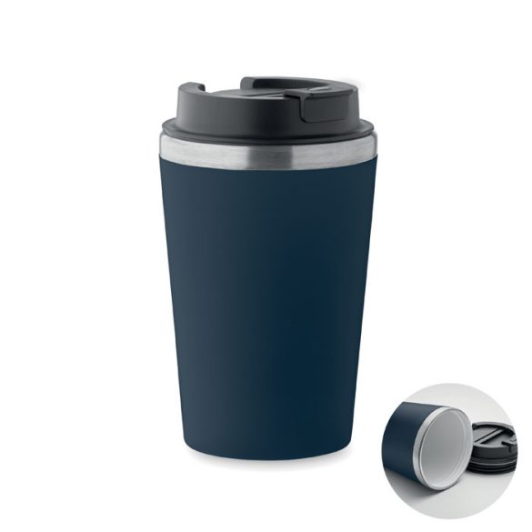 Pahar cu interior ceramic 350 m, Polypropylene PP, albastru marin francez