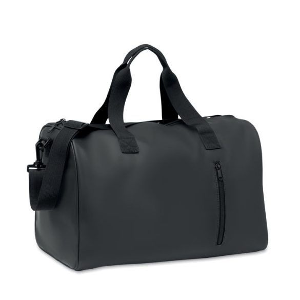 Geanta duffle din PU moale, PU, negru