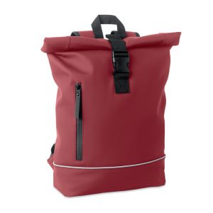 Rucsac rolltop pt laptop 15"  P, PU, burgundy